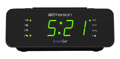 Radio Emerson Smartset   Despertador Con  Am/fm, Atenuad Rdp