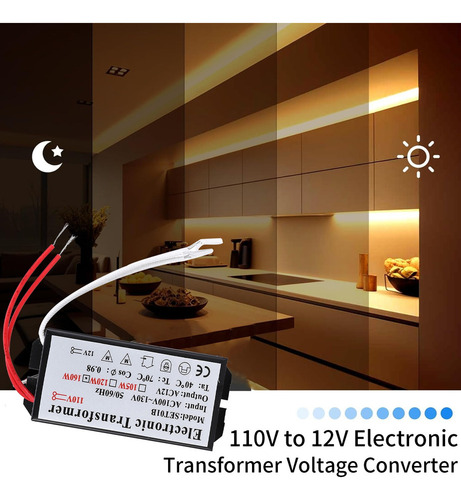 Convertidor De Voltaje Transformador Electrónico 110v A 12v