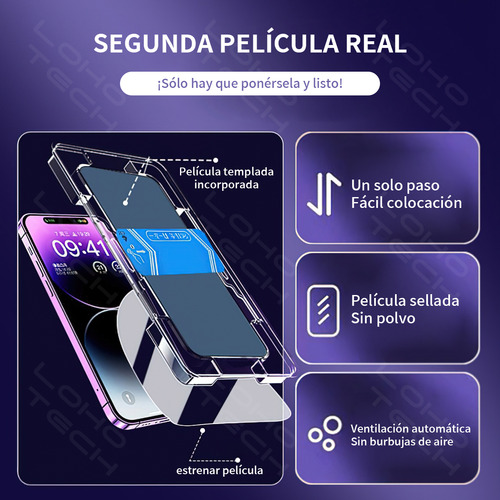 2 Micas Cristal Templado + 2 Mica Cámara Para iPhone iPhone 13 Mini