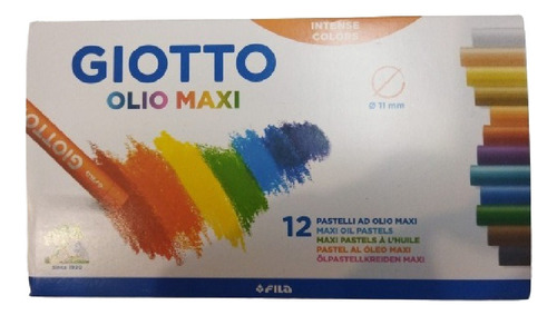 Pastel Al Oleo Giotto X 12 Colores