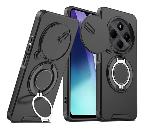 Funda Protectora Con Soporte Metálico Para Xiaomi Poco C75/redmi 14c