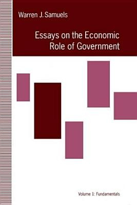 Libro Essays On The Economic Role Of Government: Volume 1...