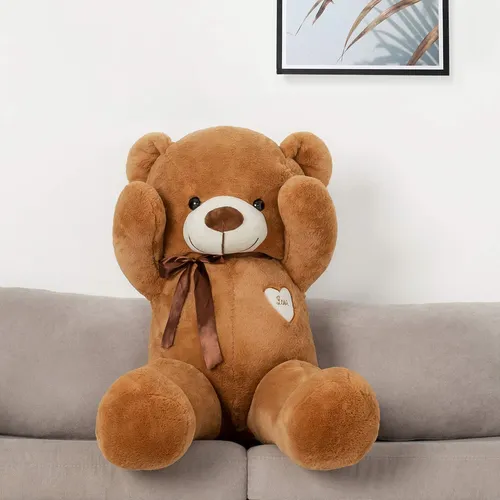 Oso De Peluche Yunnasi, Grande, 80 Cm, Con Corazón De Amor