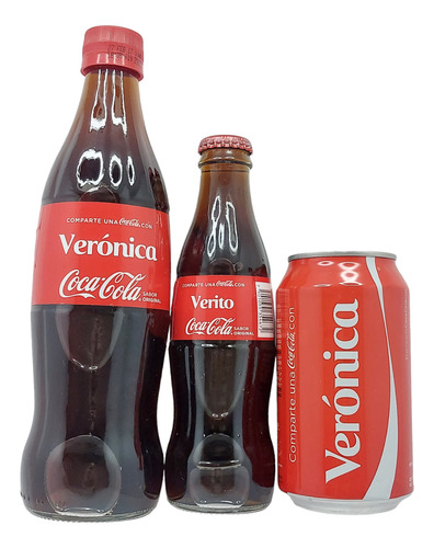 Botellas Coca Cola Promoción Con Nombre Verónica, Verito (Usado)