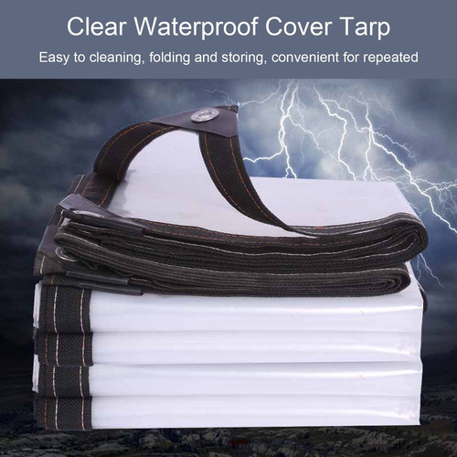 Lona Impermeable Transparente Tipo 1 Con Lazos Elásticos