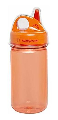 Nalgene Grip-n-trago De La Botella Con Tapa, Orange, 12 Oz
