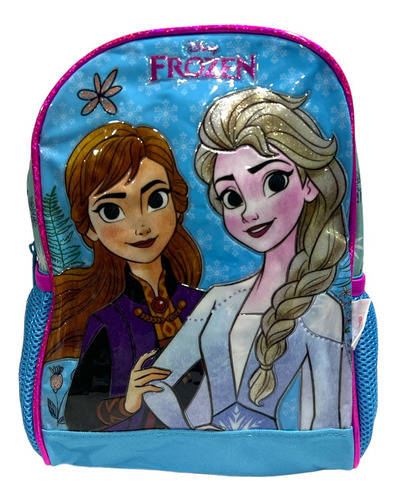 Mochila Preescolar Jardin Frozen Celeste Primer Grado