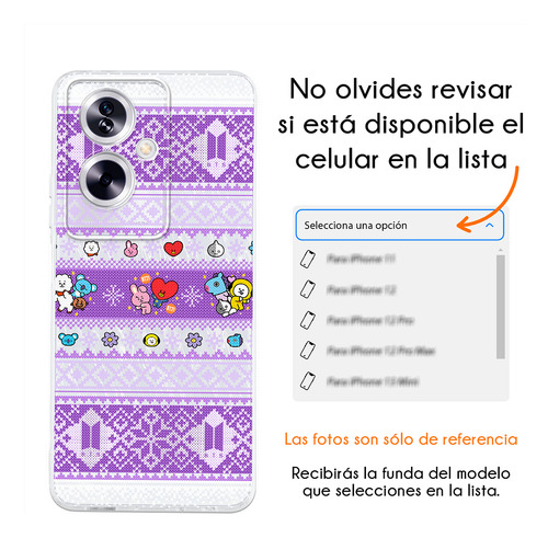 Funda Para Oppo Bts Bt21 Ugly Sweater Cooky Jeon Jung Case