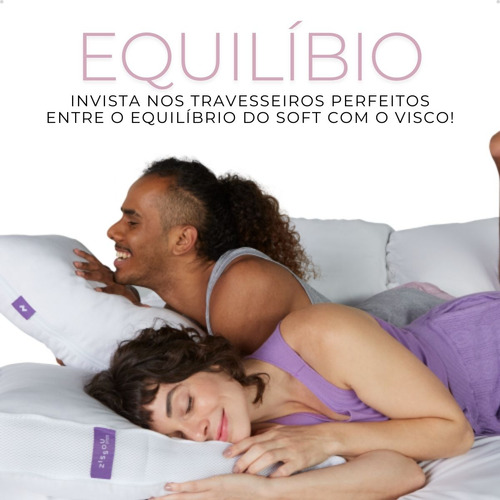 Travesseiro Zissou Bloom Equilibrado Ajustável Lavável