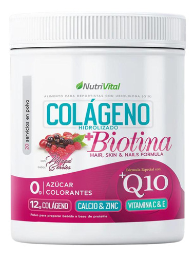 Colágeno Hidrolizado + Biotina + Q10