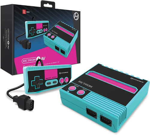 Console Hyperkin Retron1 Av Americano Nitendinho 72 Pinos Cor Azul-celeste