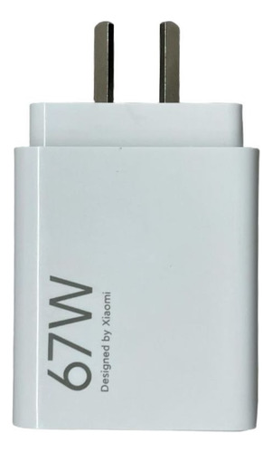 Cargador Xiaomi 67w Charger (type-a) Color Blanco