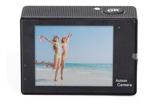 Imagem 1 de 4 de Câmera sportiva Amvox ADC 840 4K NTSC/PAL preta