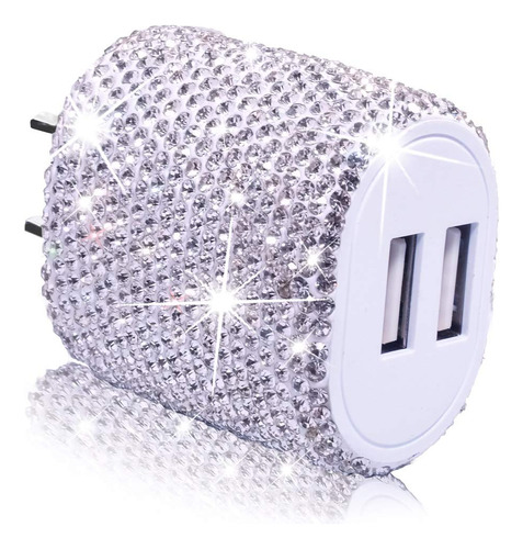 Cargador Pared Usb Bling 5 2.4 24 Rapido Doble Puerto