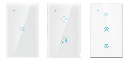 Interruptor Wifi De Pared Luces Sin Neutro Tuya Domotica 1ch