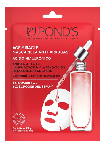 Mascarilla Facial Ponds Antiarrugas X 21g