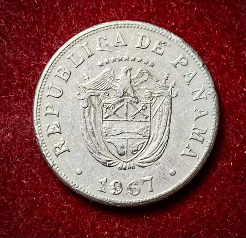 Moneda 5 Centésimos De Balboa 1967 Panamá 1967 Km 23.2