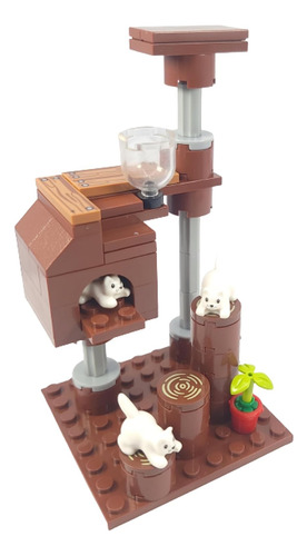 Generales General Jims Pets Double Playset Cats Con Una Torr