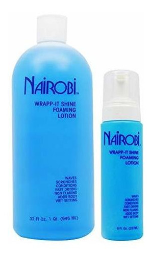 Espuma Para Cabello - Nairobi Wrapp-it Shine 32oz + 8oz  Com