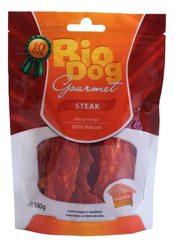 Petiscos Cães Gormert Biodog Steak 100g