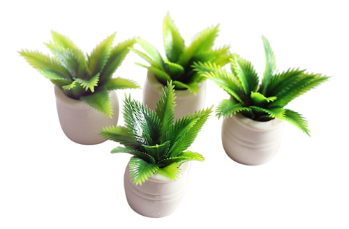 Miniaturas A Escala 1:12 En Maceta Plantas Sago Cycas