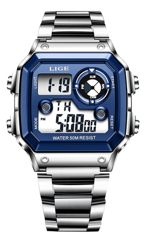 Reloj De Pulsera Lige Sports, Resistente Al Agua, Digital, M