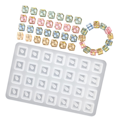 Modelos De Letras De Silicona, Modelos De Cuentas Cuadradas,