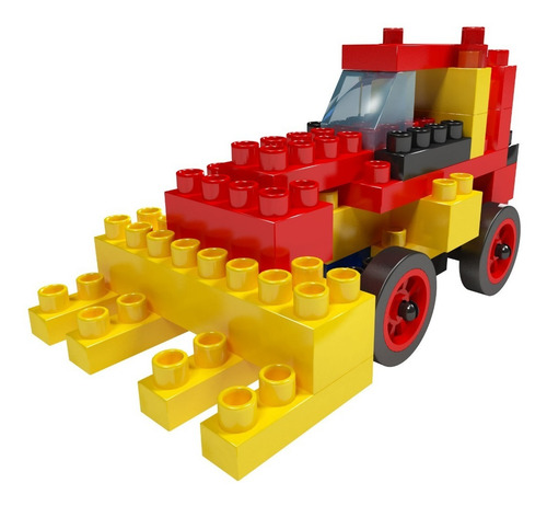 Imagen 5 de 10 de Blocky Ciudad Bloques Tipo Rasti C/balde 100 Piezas Dimare