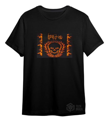 Camiseta Led Eletronica Camisa Luminosa 07 - Fire