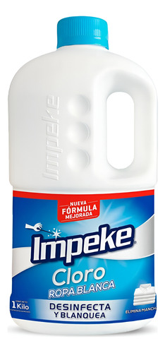 Cloro Impeke Ropa Blanca Líquido 1l Fragancia Original