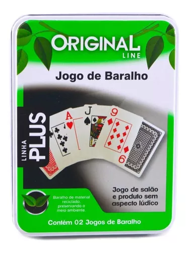 Jogo De Cartas Baralho Completo Paciência 21 Buraco Truco Poker