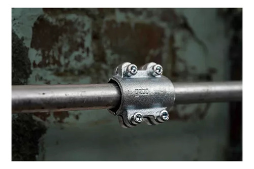 Abrazadera Reparacion Galvanizado/pvc-hidraulico 1 Plg