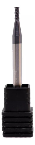 Fresa De Topo Reto Metal Duro 4 Cortes 1 Mm 45 Hrc