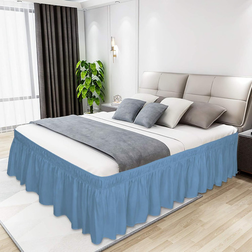 Falda De Cama Cómoda Para Cama De Matrimonio O King Size, 14