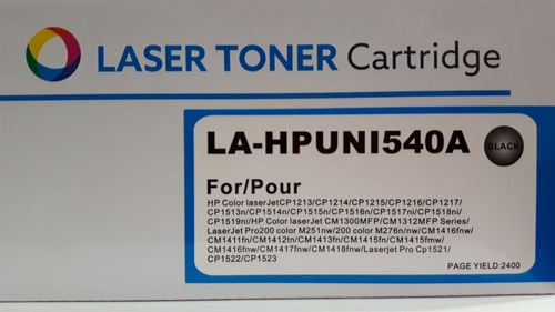 Toner Cb540a Cb541a Cb542a Cb543a Cp1215 Cp1515 Alternativo