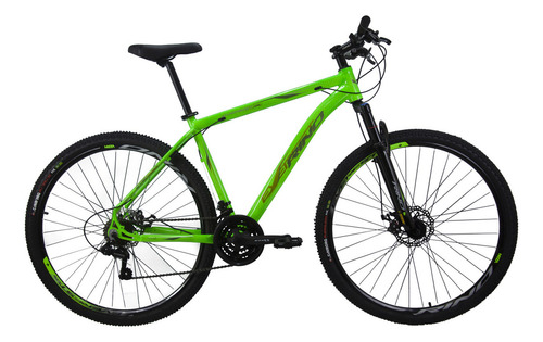 Bicicleta Rino Everest Aro 29 Freio Disco 24v Câmbios Shiman Cor Verde Tamanho do quadro 19