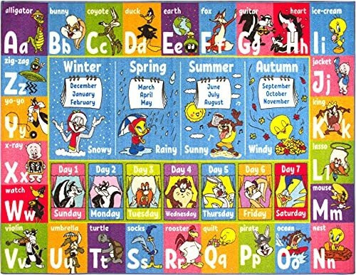 Imagen 1 de 6 de Kc Cubs | Looney Tunes Abc Alphabet, Seasons, Months And Day