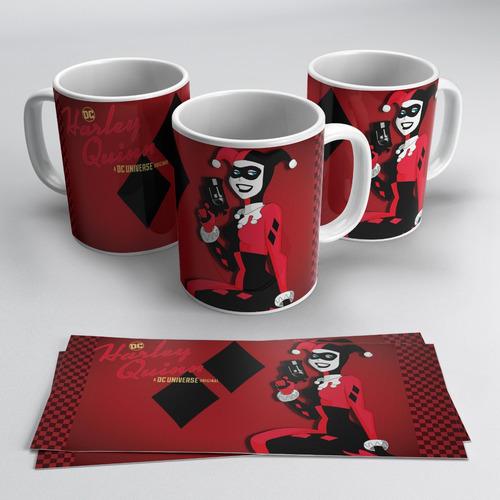 Taza Blanca 11 Oz / Harley Quinn , M01 (1 Pz)