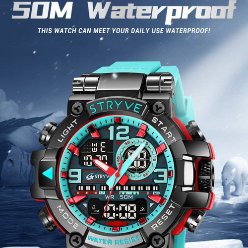 Reloj Deportivo Multifuncional Impermeable, Colorido, Multif