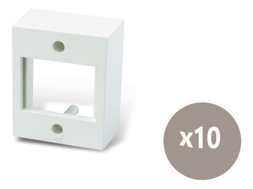 Imagen 1 de 5 de Capuchón Soporte Exterior 2 Módulos Cambre 4151 Pack X10