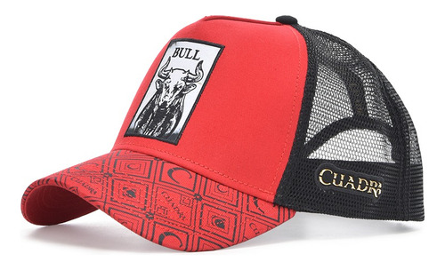 Gorra Snapback Cuadra Para Caballero Con Parche Rojo