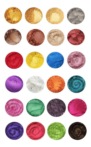10 Pigmentos Cosméticos: Micas, Óxidos, Glitter, Neón, Etc.