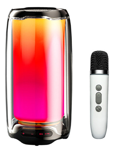 Bocinas Bluetooth Portátil Con Led Rgb Con 1 Micrófonos