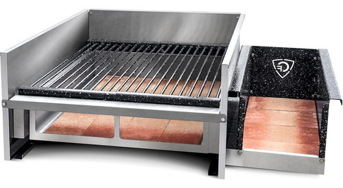 Parrilla Cook & Food A Leña 60 Cm Acero Inoxidable - Tst