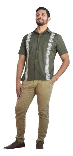 Guayabera Poliseda Manga Corta