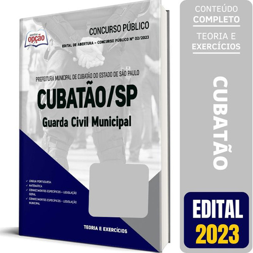 Apostila Prefeitura Cubatão Sp 2023 - Guarda Civil Municipal