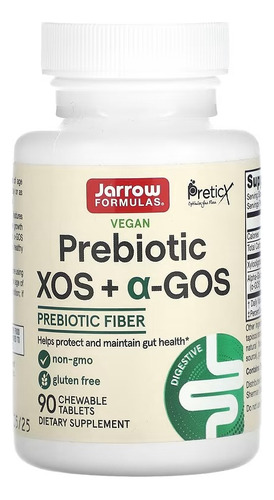 Jarrow Formulas Prebiotic Xos + A-gos 90 Masticables Sabor Sin Sabor