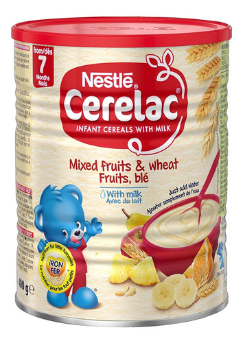 Nestle, Mezcla De Frutas Y Trigo Cerelac Con Leche (etapa 3)
