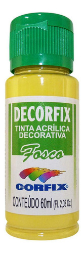 Tinta Decorfix Fosca 303 Amarelo Palha 60ml