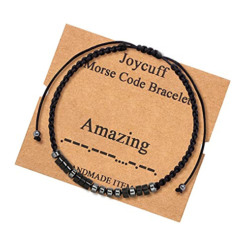 Joycuff Morse Code Bracelets For Women Gifts For Men Qrg7w